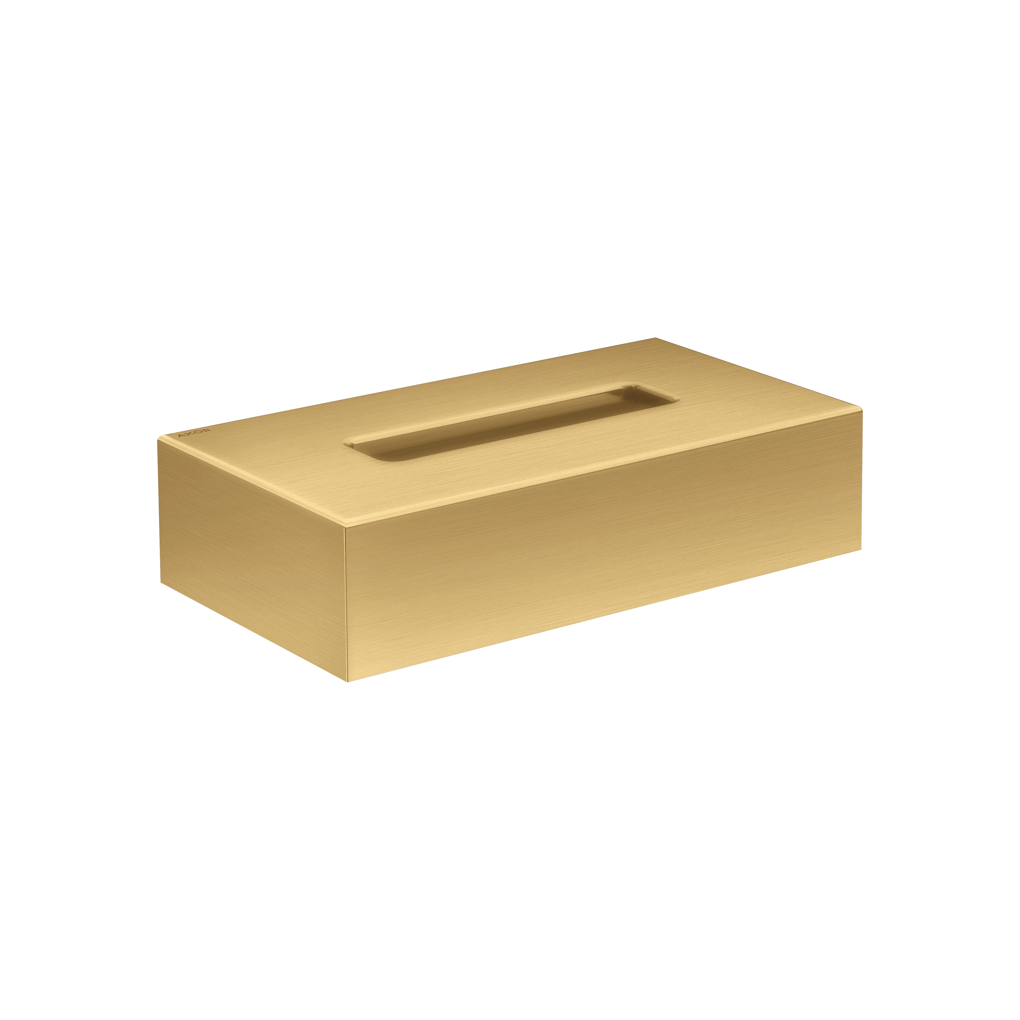 Axor Universal Circular Tissue Box in Brushed Gold Optic