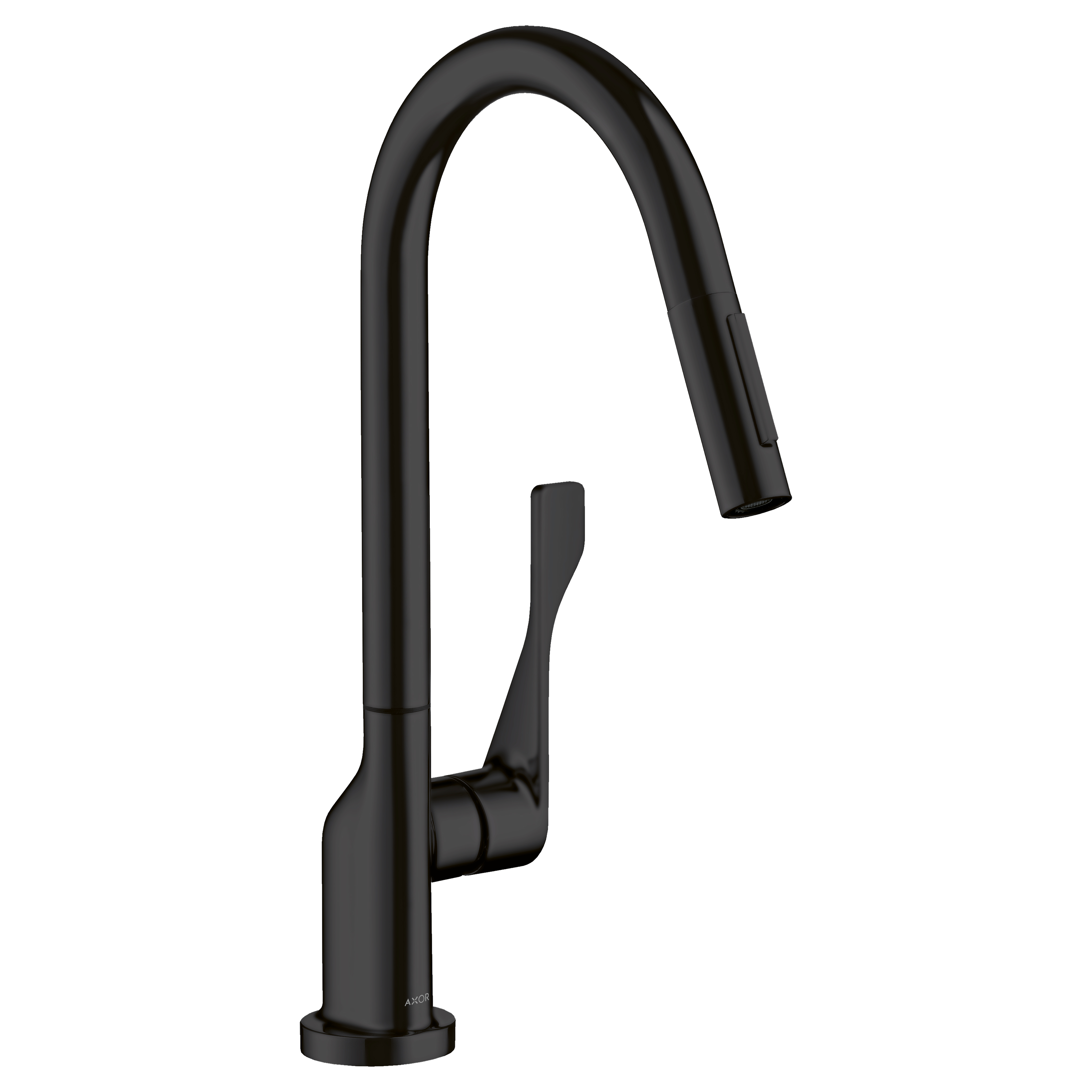 Axor Citterio HighArc Kitchen Faucet 2-Spray Pull-Down, 1.75 GPM in Matte Black