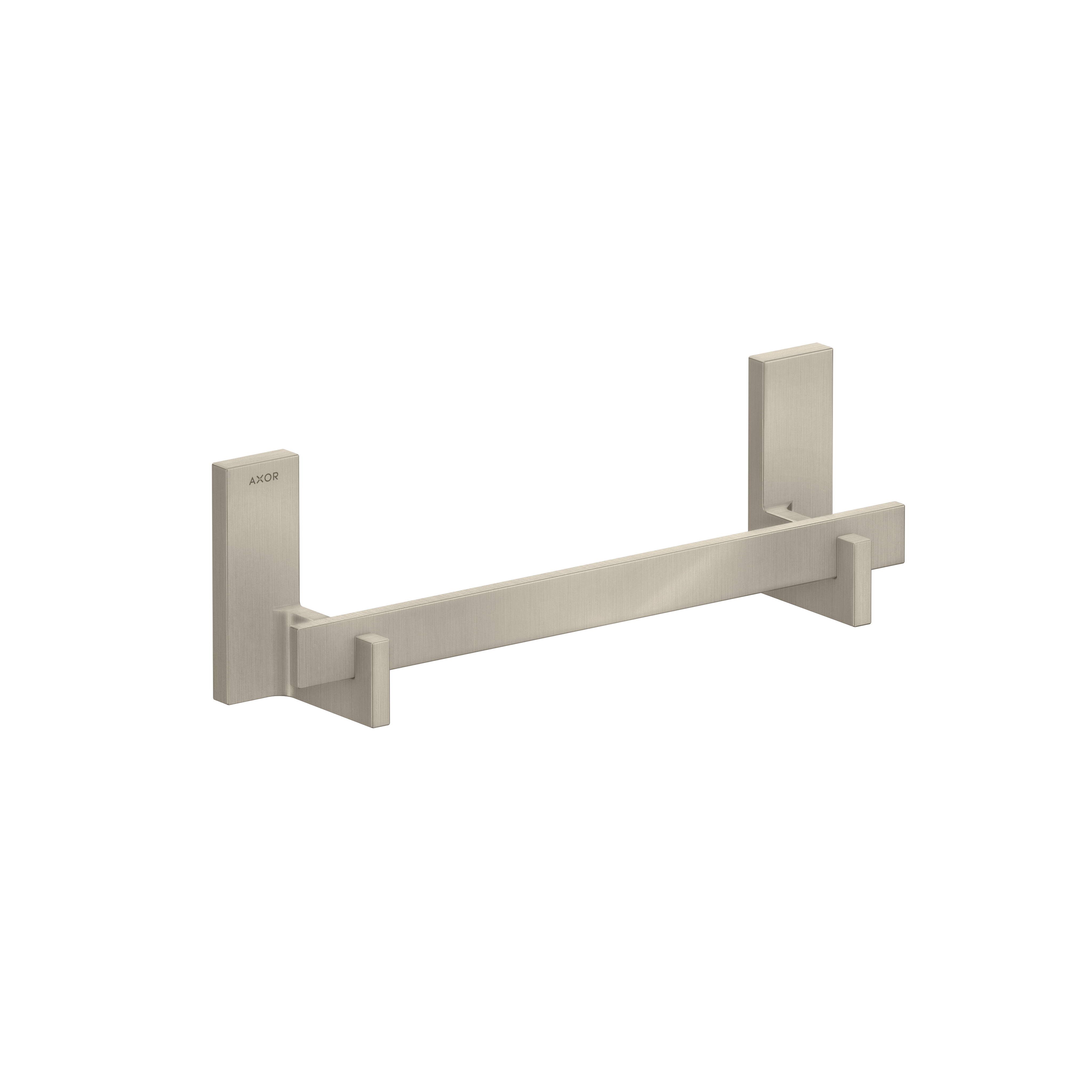 Axor Universal Rectangular Towel Bar, 12" in Brushed Nickel