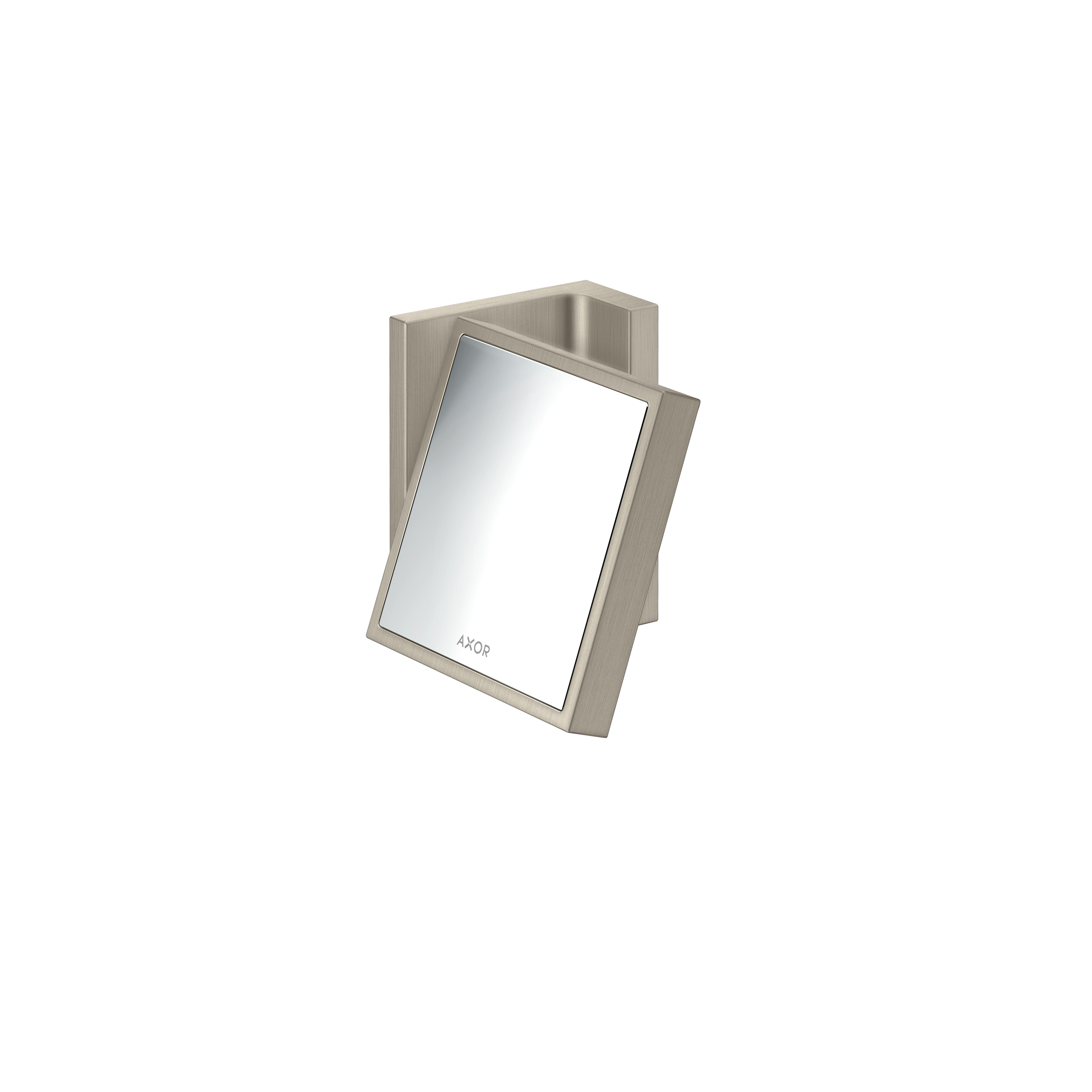 Axor Universal Rectangular Shaving Mirror in Brushed Nickel