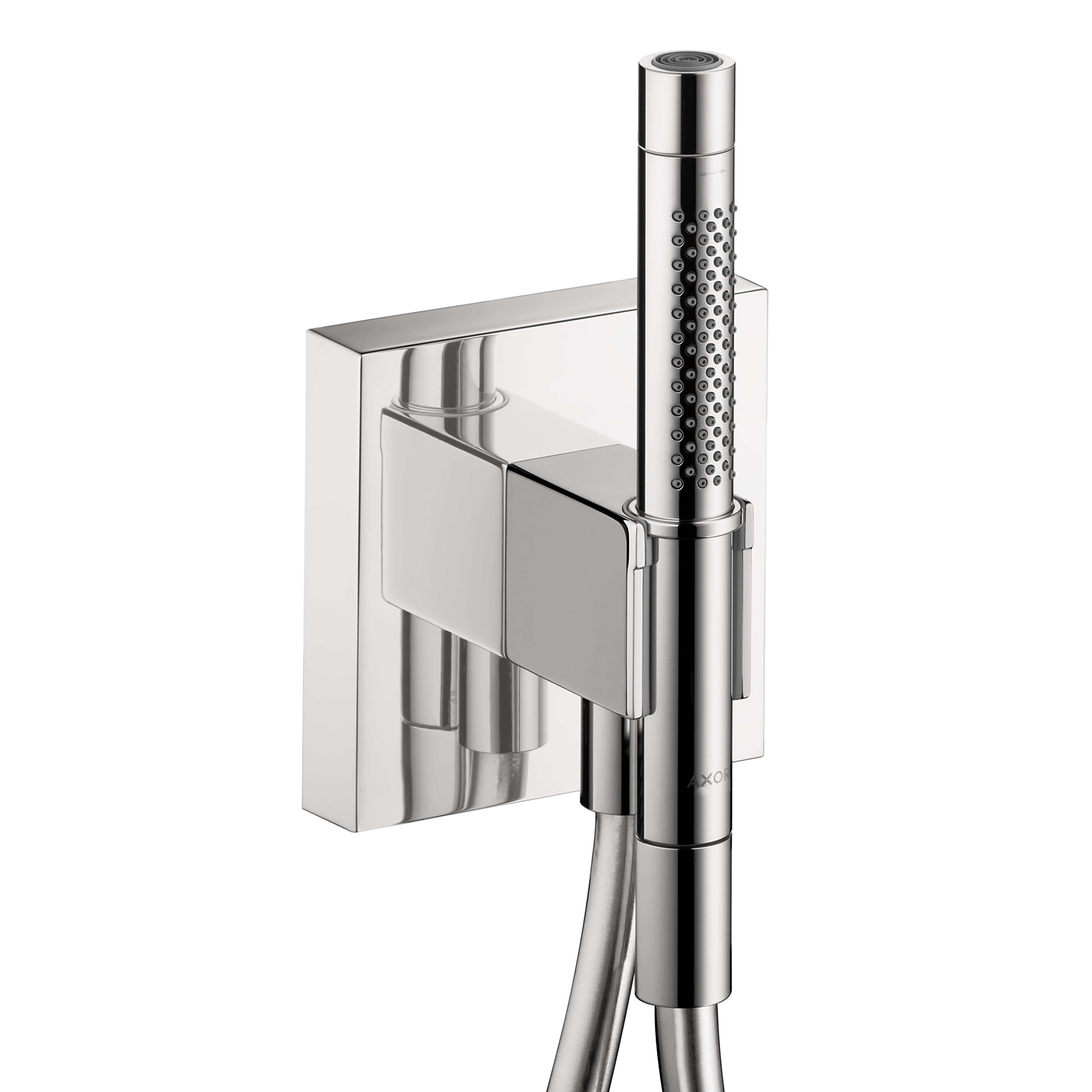 Axor ShowerSolutions Handshower Holder with Outlet 5" x 5" with Handshower, 1.75 GPM in Chrome