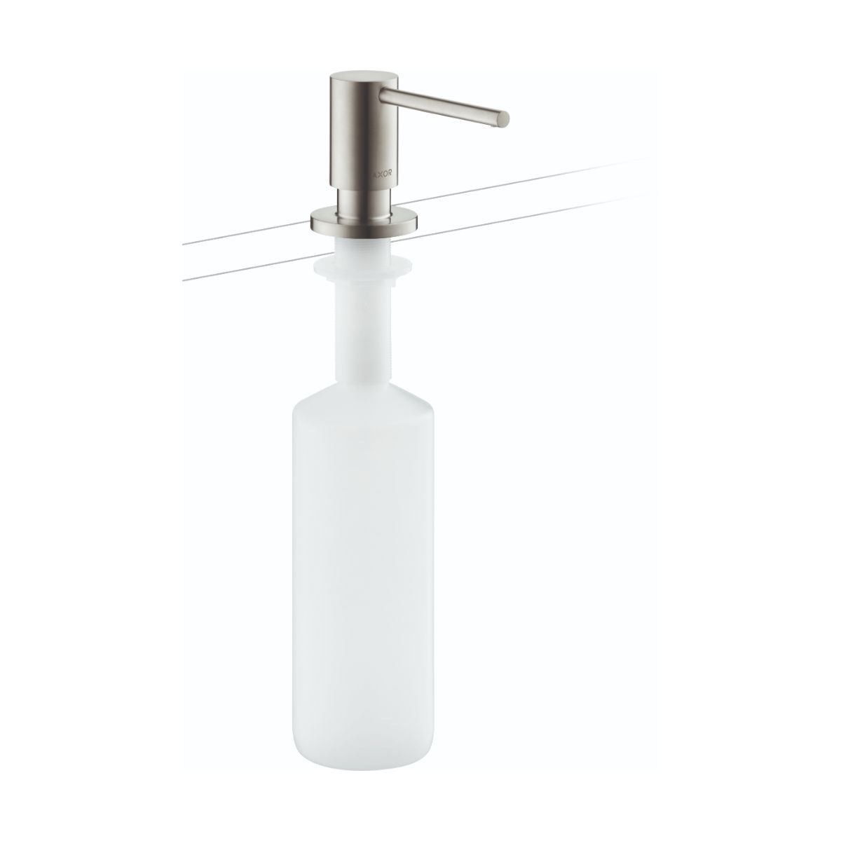 Axor Uno Soap Dispenser in Stainless Steel Optic