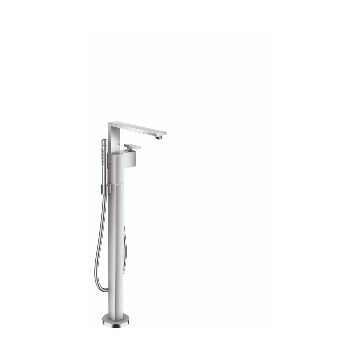 Model: 46440001 | Axor Edge Freestanding Tub Filler Trim with 1.75 GPM Handshower in Chrome