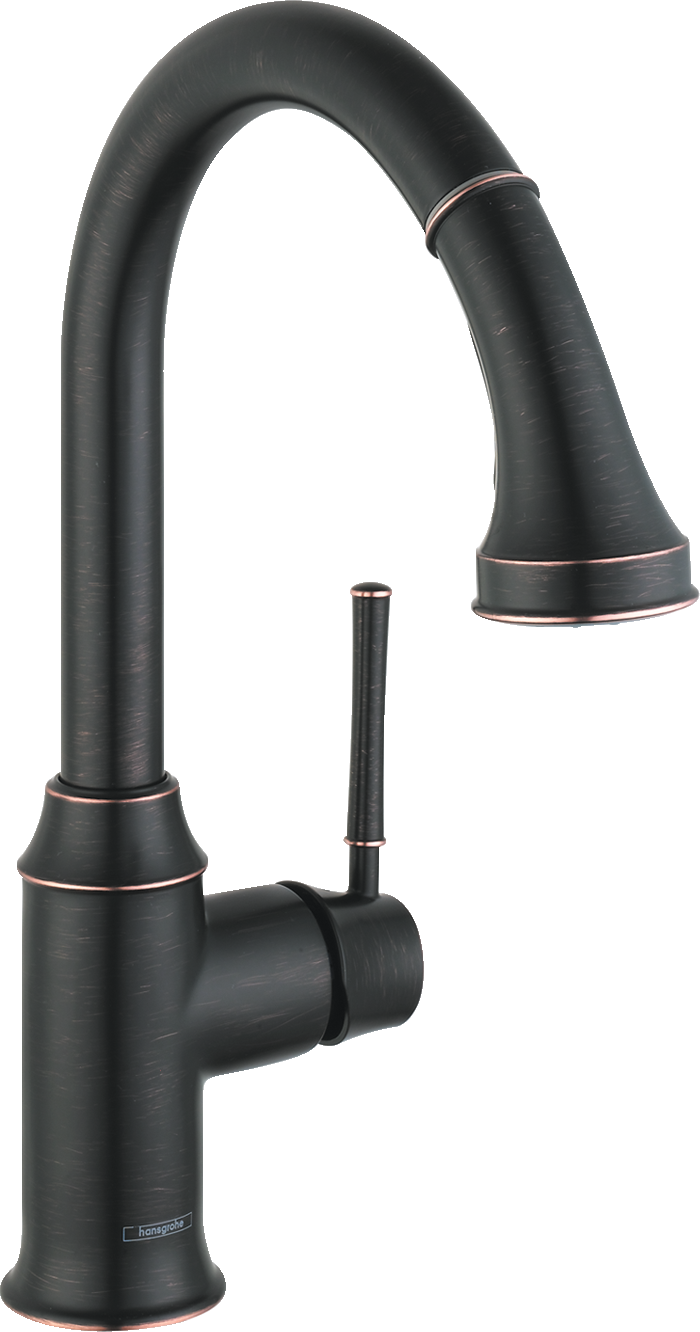 Hansgrohe Talis C HighArc Kitchen Faucet, 2-Spray Pull-Down, 1.75 GPM in Rubbed Bronze