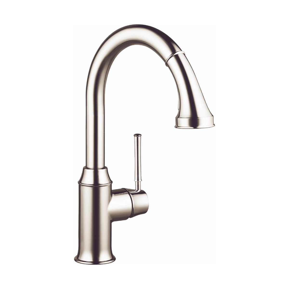 Hansgrohe Talis C HighArc Kitchen Faucet, 2-Spray Pull-Down, 1.75 GPM in Polished Nickel