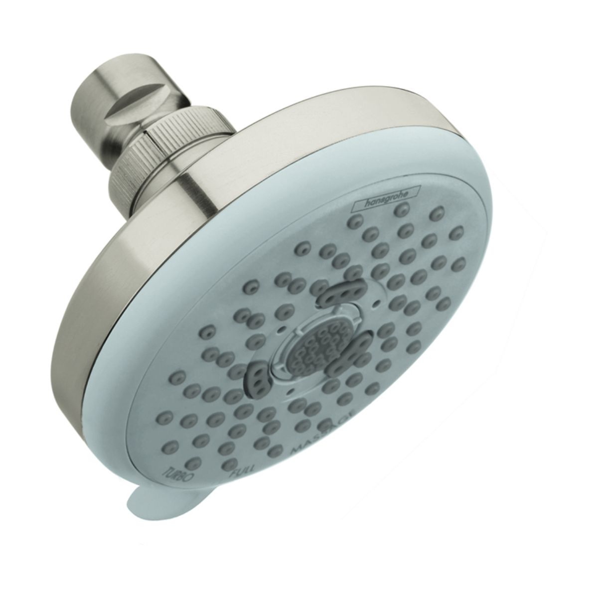 Hansgrohe Croma 100 Showerhead E 3-Jet, 2.5 GPM in Brushed Nickel