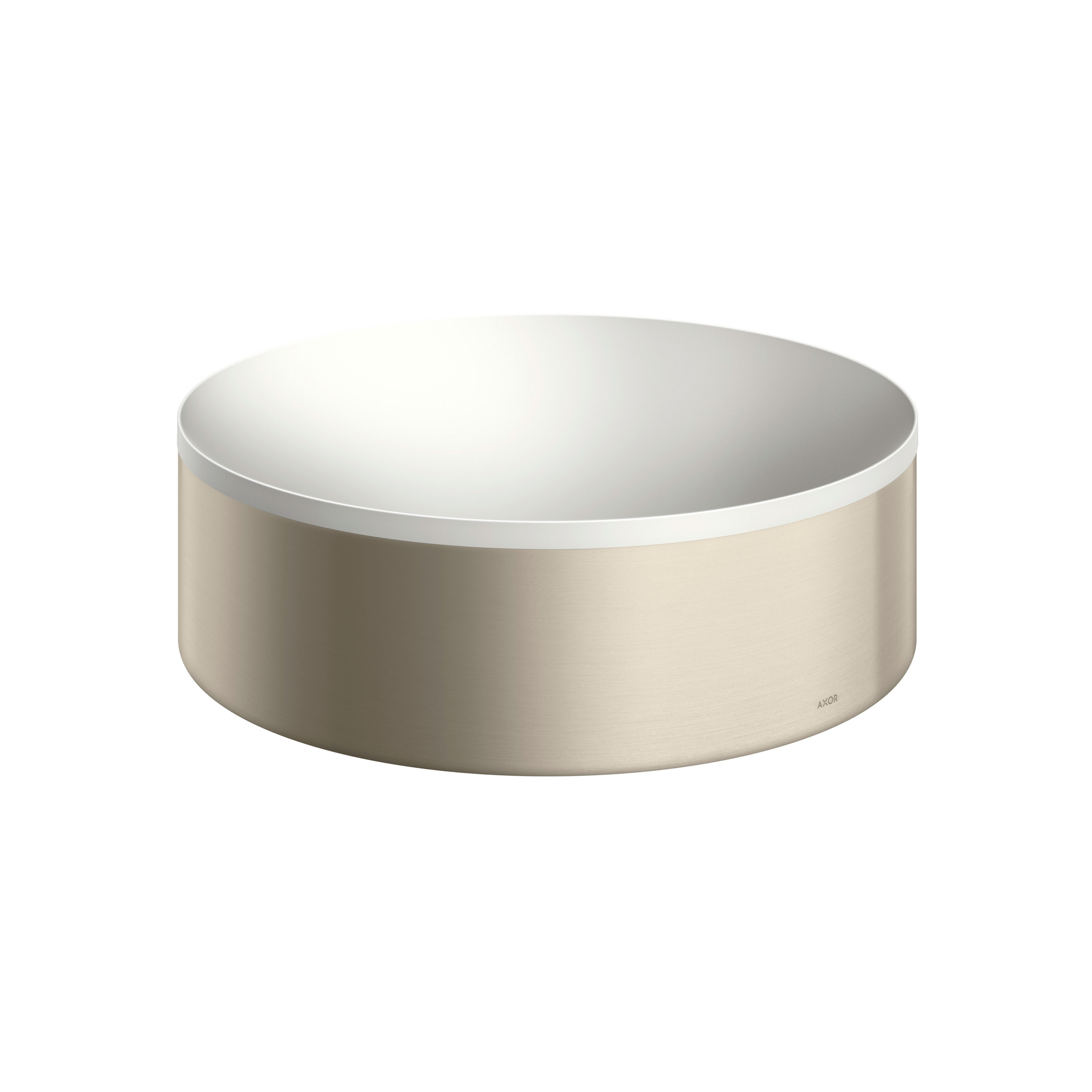 Axor AXOR Suite Sinks Round Sink without Overflow, 11 3/4" in Brushed Nickel