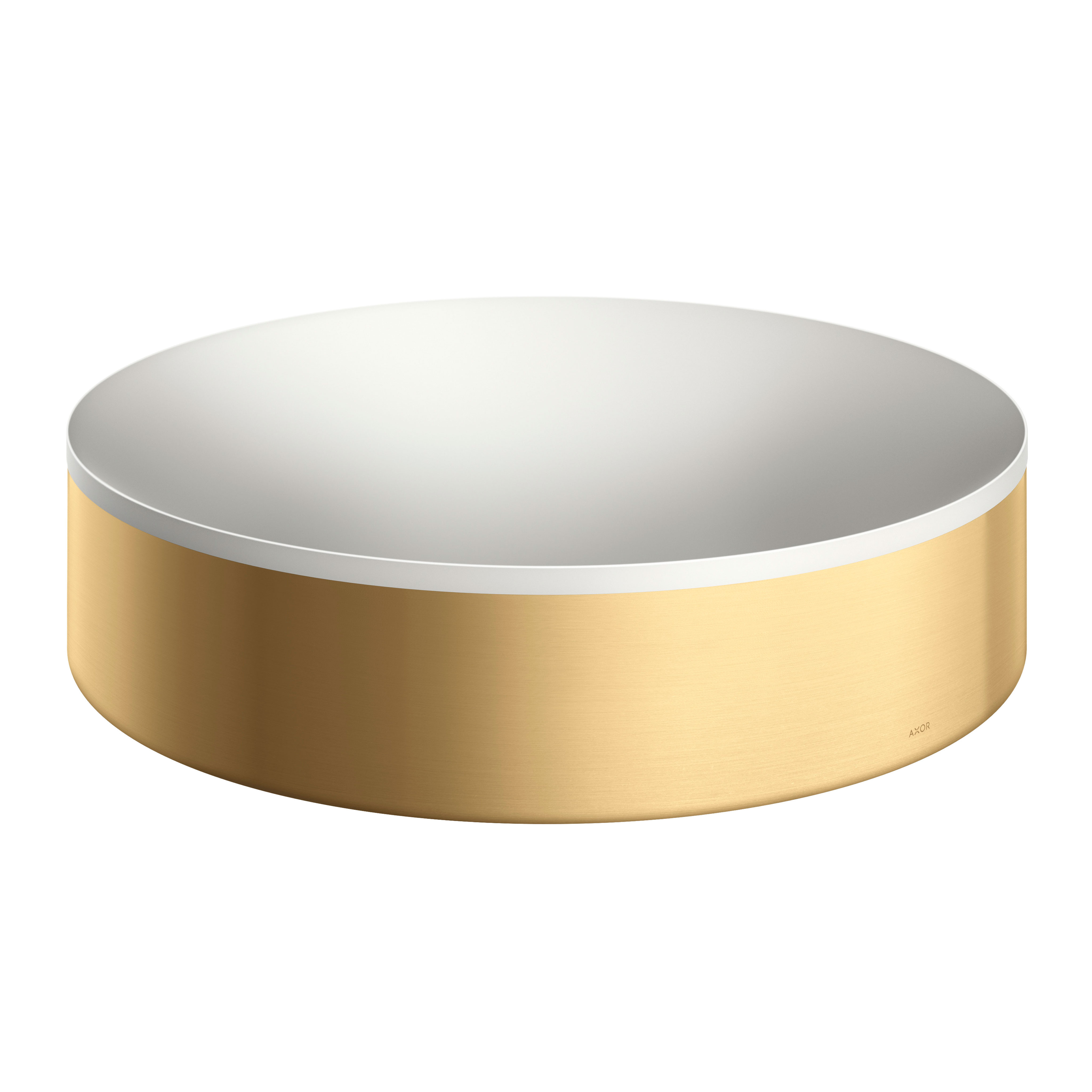 Axor AXOR Suite Sinks Round Sink without Overflow, 15 3/4" in Brushed Gold Optic