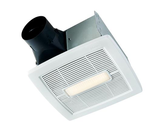 NuTone InVent Series Single-Speed Fan With LED Light 110 CFM 1.0 Sones, ENERGY STAR certified product