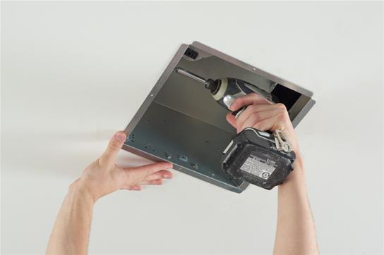Model: AEN110F | NuTone InVent Series 110 CFM 1.3 Sones Finish Pack with White Grille; ENERGY STAR? certified product