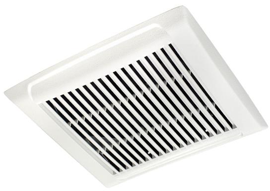 Model: AEN80F | NuTone InVent Series 80 CFM 0.8 Sones Finish Pack with White Grille; ENERGY STAR certified product