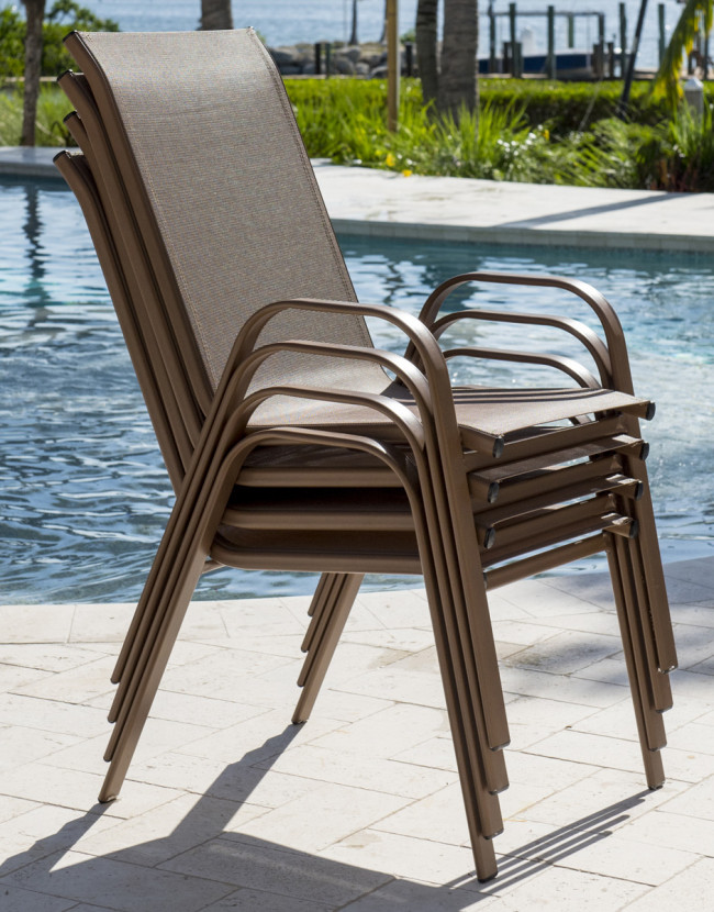 Model: PJO-9001-ESP-HB | Pelican Reef - Panama Jack Panama Jack Café Stackable High Back Sling Armchair
