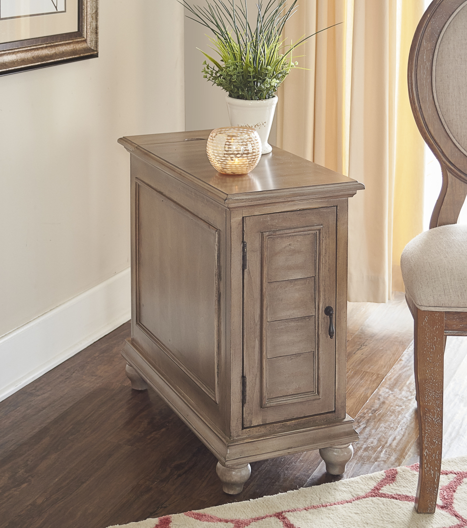 Powell Furniture Olsen Grey Shutter Cabinet