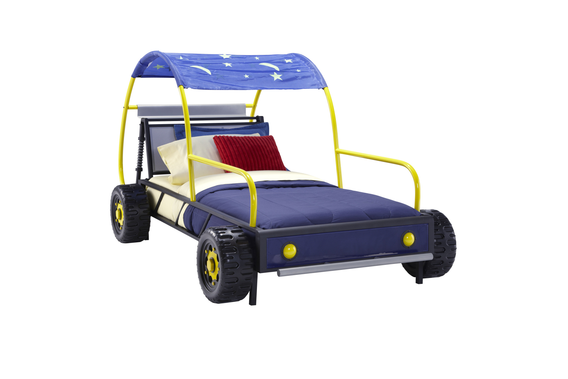 Powell Furniture 904038 Dune Buggy Car Twin Bedships in 2 cartons