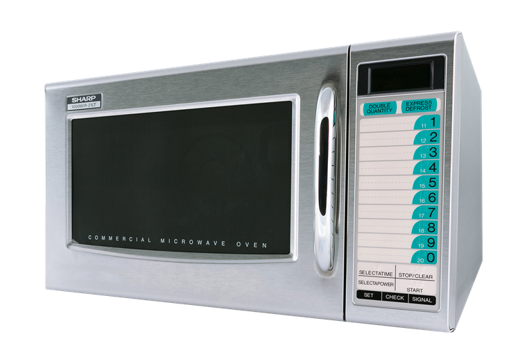 Model: R-21LTF | Sharp Appliances Medium-Duty Commercial Microwave Oven with 1000 Watts