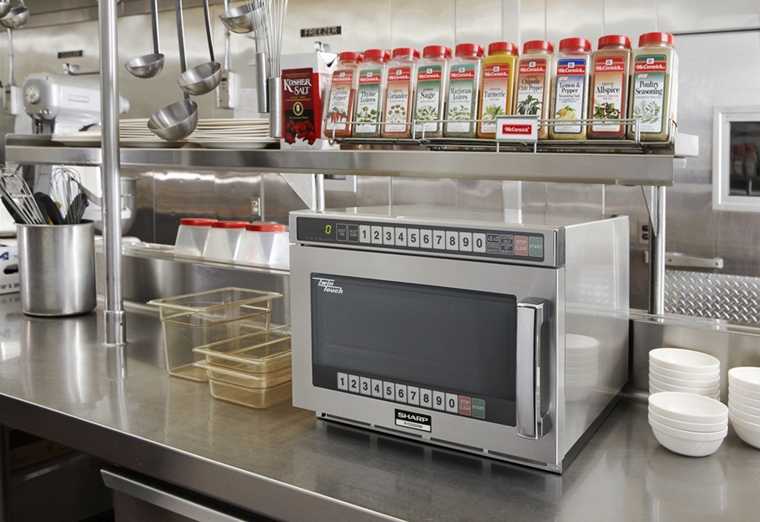 Model: R-CD2200M | Sharp Appliances TWINTOUCH COMMERCIAL MICROWAVE WITH DUAL TOUCH PADS