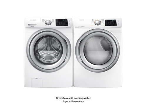 Model: DVG45N5300W | Samsung 7.5 CF GAS FL DRYER WITH STEAM - WHITE