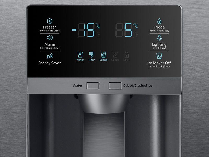 Model: RF28HMEDBSG | Samsung 28 cu. ft. 4-Door French Door Refrigerator