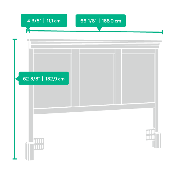 Model: 419249 | Sauder Queen Headboard