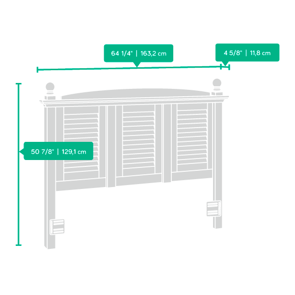 Model: 158022 | Sauder Full/Queen Headboard