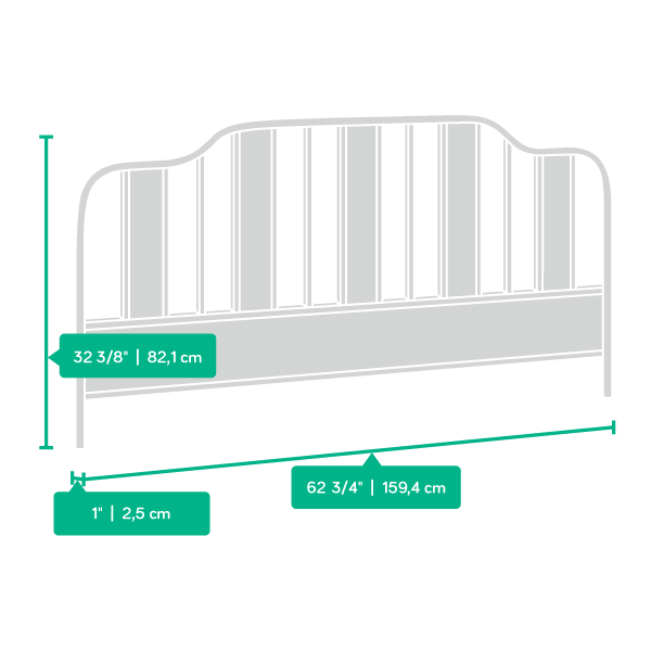 Model: 420102 | Sauder Queen Footboard