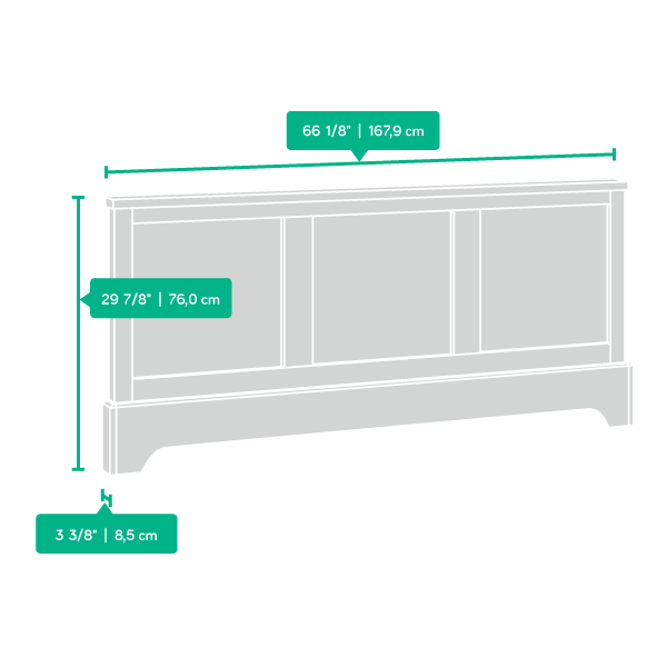 Model: 419372 | Sauder Queen Footboard