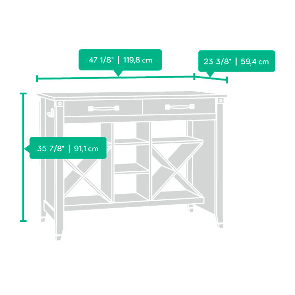 Model: 415036 | Sauder Gourmet Stand