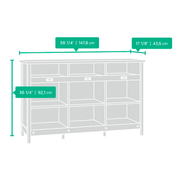 Model: 418344 | Sauder Storage Credenza