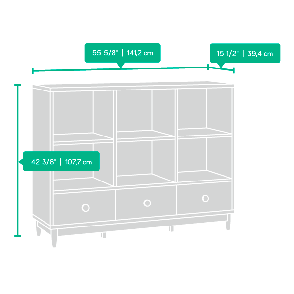 Model: 416925 | Sauder Console Bookcase
