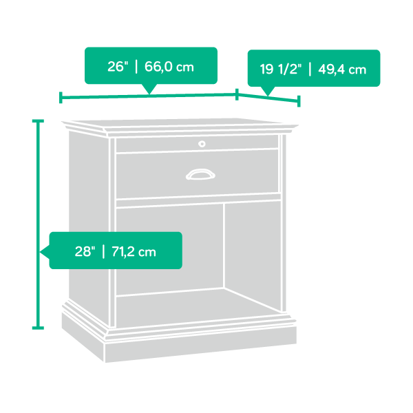 Model: 418705 | Sauder Night Stand