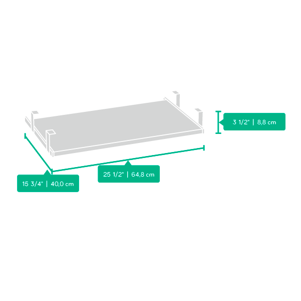 Model: 401527 | Sauder Keyboard Shelf