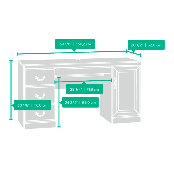 Model: 404944 | Sauder Computer Credenza