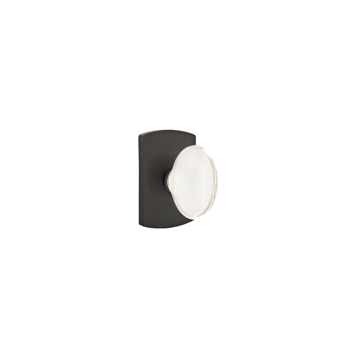 Emtek Hampton Rustic Modern Bronze Passage Door Knob Set with CF Mechanism
