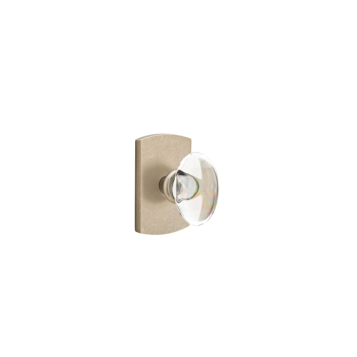 Emtek Hampton Rustic Modern Bronze Passage Door Knob Set with CF Mechanism