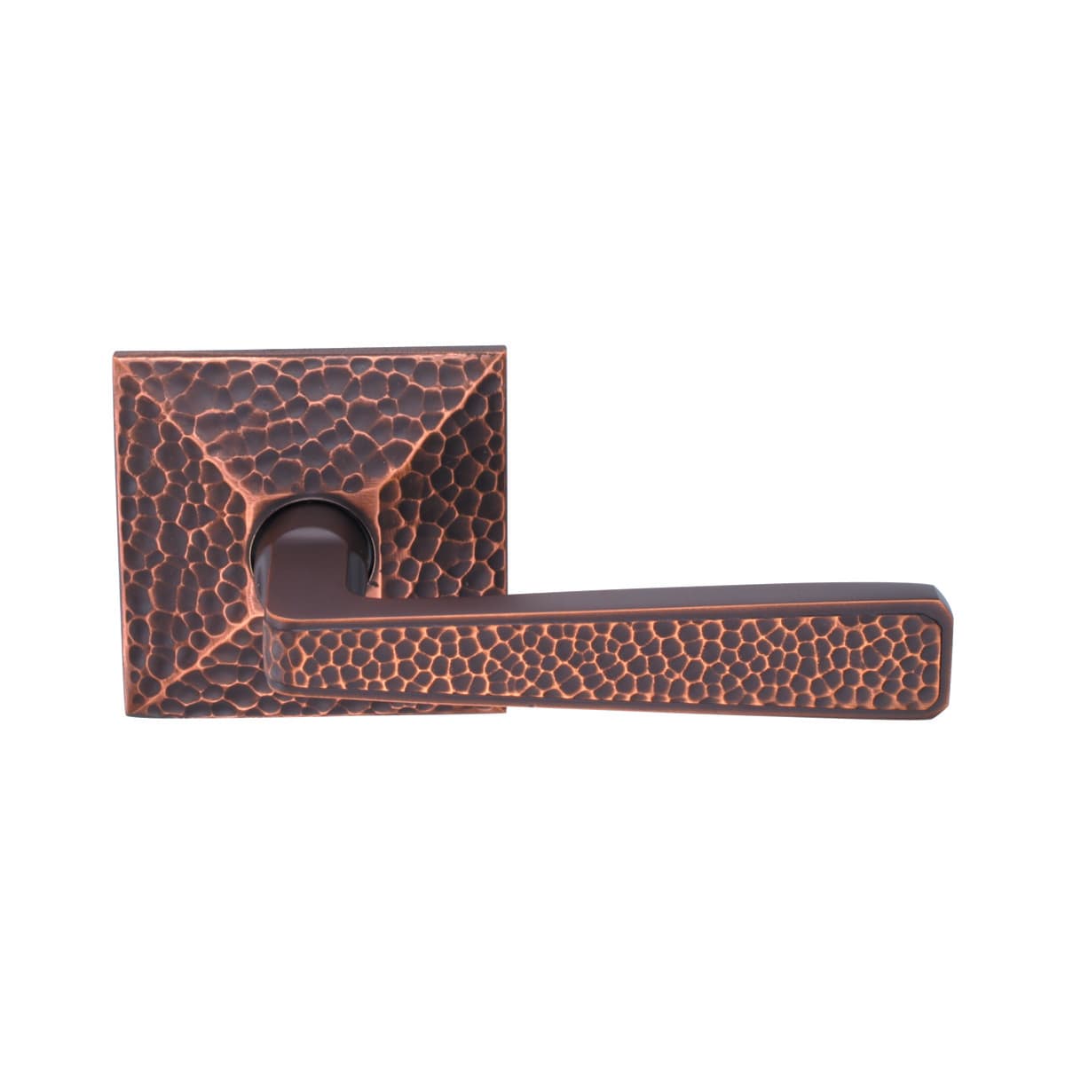Emtek Hammered Lever Privacy Leverset from the Arts and Crafts Collection