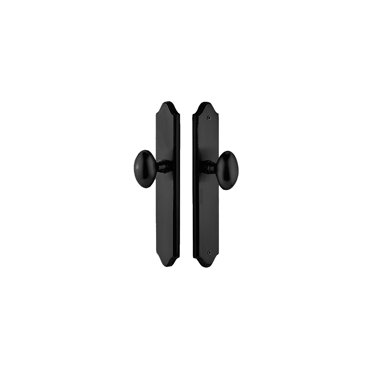 Emtek 10 Inch Stretto Concord Passage Sideplate Entry Set from the Classic Brass Collection