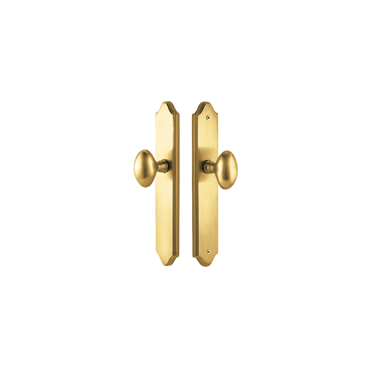 Emtek 10 Inch Stretto Concord Passage Sideplate Entry Set from the Classic Brass Collection