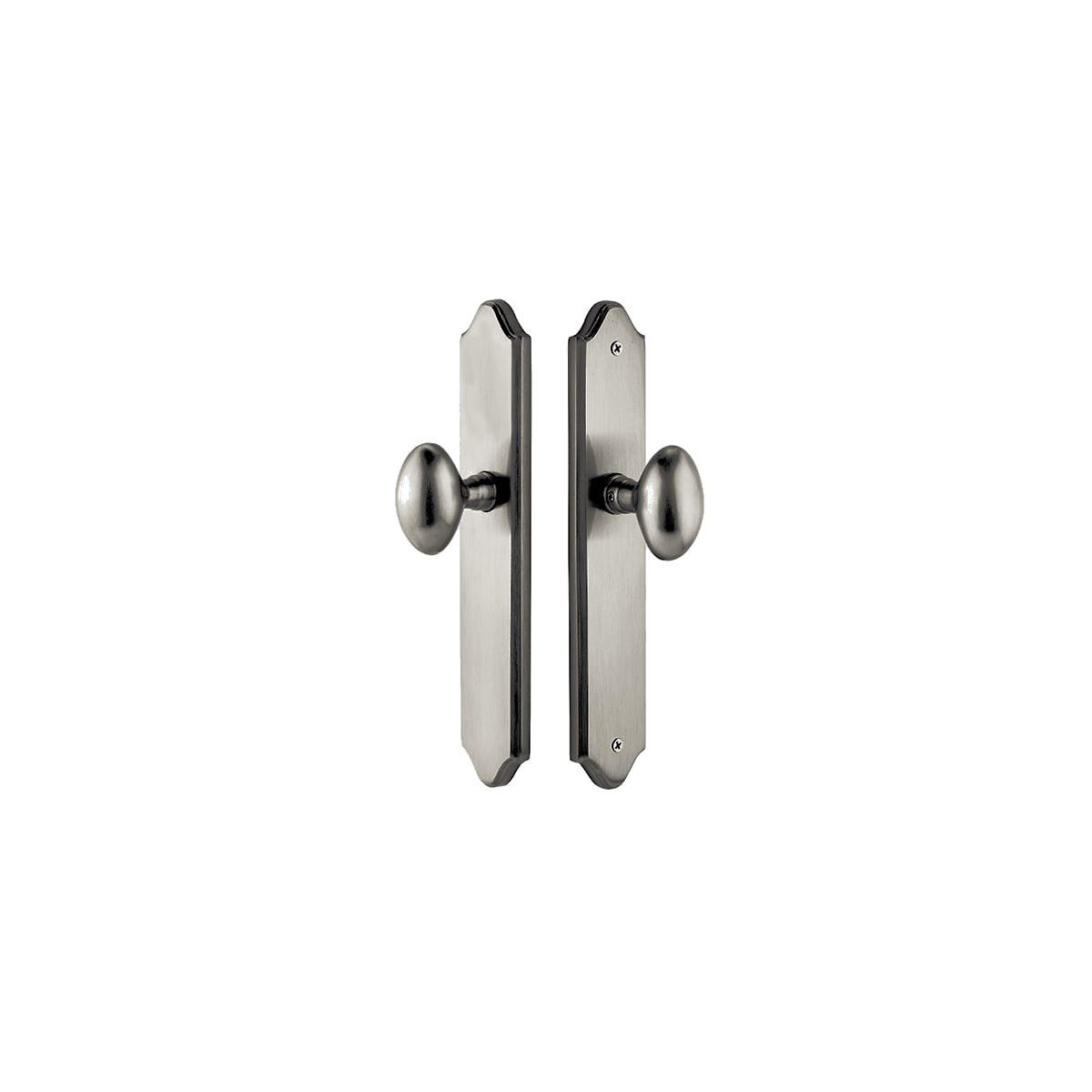 Emtek 10 Inch Stretto Concord Passage Sideplate Entry Set from the Classic Brass Collection