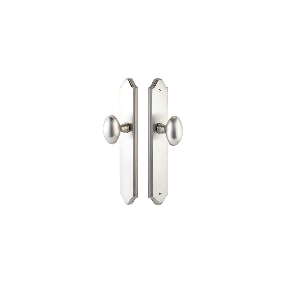 Emtek 10 Inch Stretto Concord Passage Sideplate Entry Set from the Classic Brass Collection