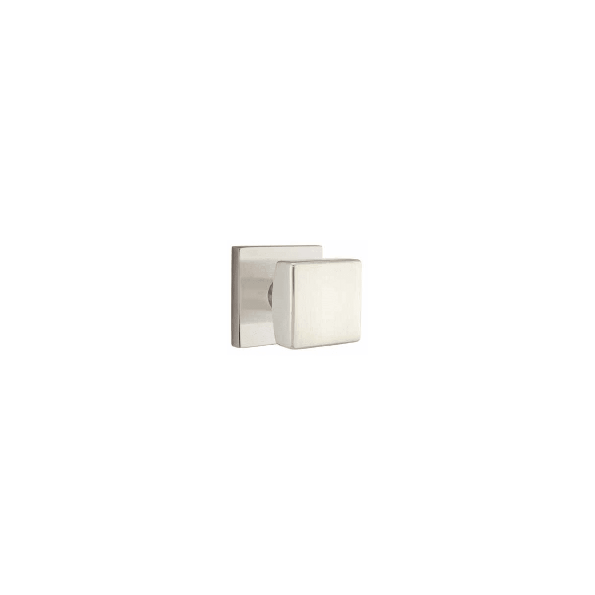 Emtek Square Knob Brass Modern Privacy Door Knobset with the CF Mechanism