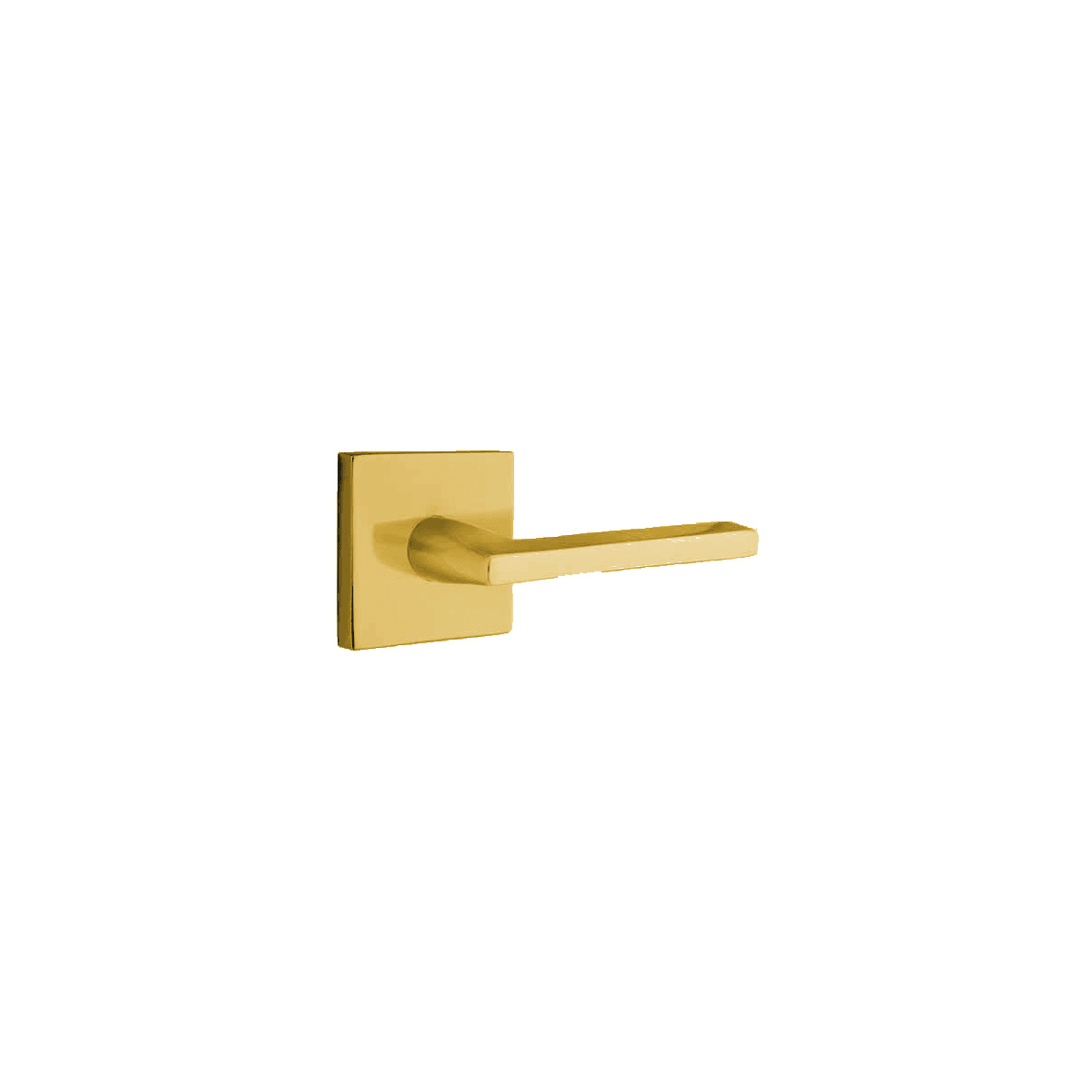 Emtek Helios Brass Modern Privacy Door Lever Set from the Contemporary Collection