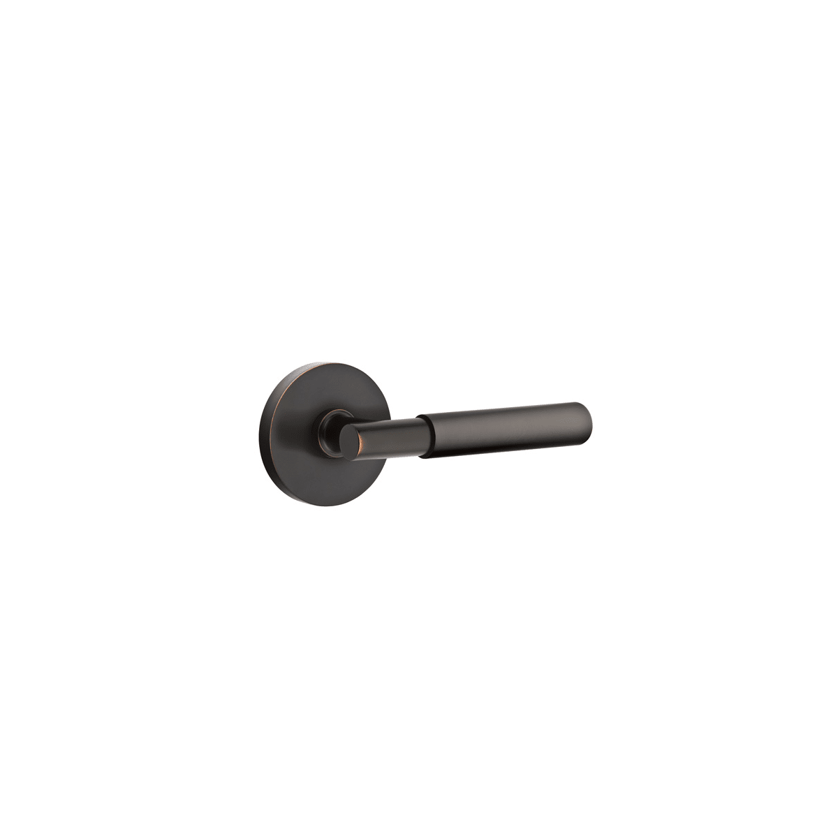 Emtek Myles Reversible Non-Turning Two-Sided Dummy Door Lever Set from the Brass Modern Collection