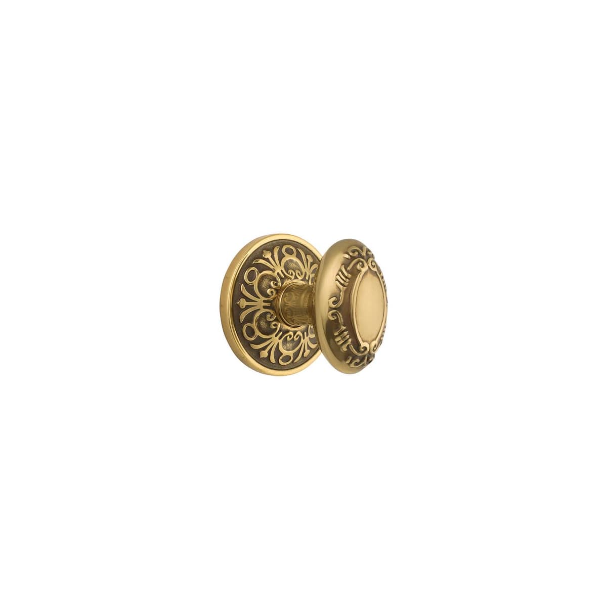 Emtek Victoria Egg Designer Brass Passage Door Knobset with the CF Mechanism