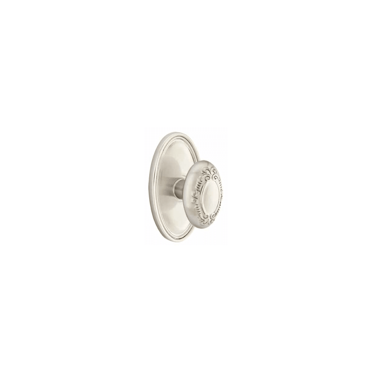 Emtek Victoria Egg Designer Brass Passage Door Knobset with the CF Mechanism