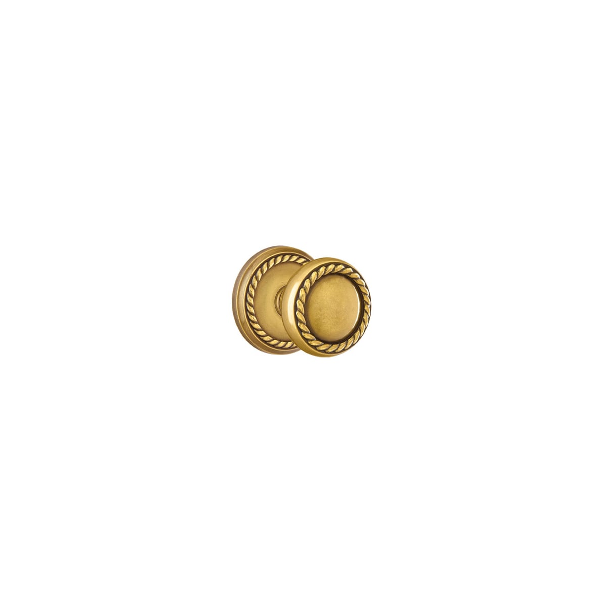 Emtek Rope Knob Designer Brass Passage Door Knobset with the CF Mechanism
