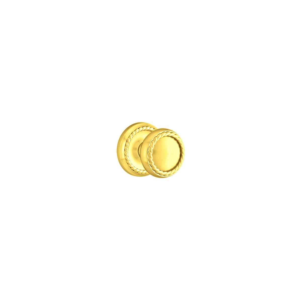 Emtek Rope Knob Designer Brass Passage Door Knobset with the CF Mechanism