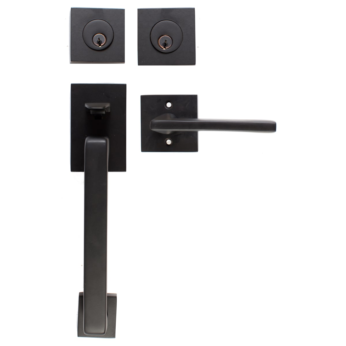 Emtek Baden Double Cylinder Keyed Entry Handleset