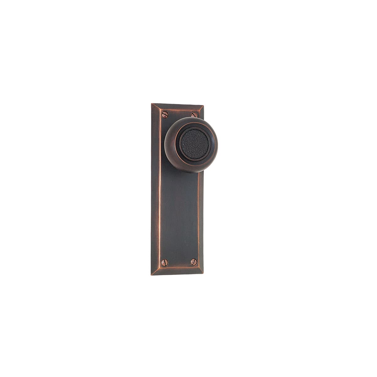 Emtek 7-1/8" Height Quincy Sideplate Classic Brass Dummy Set