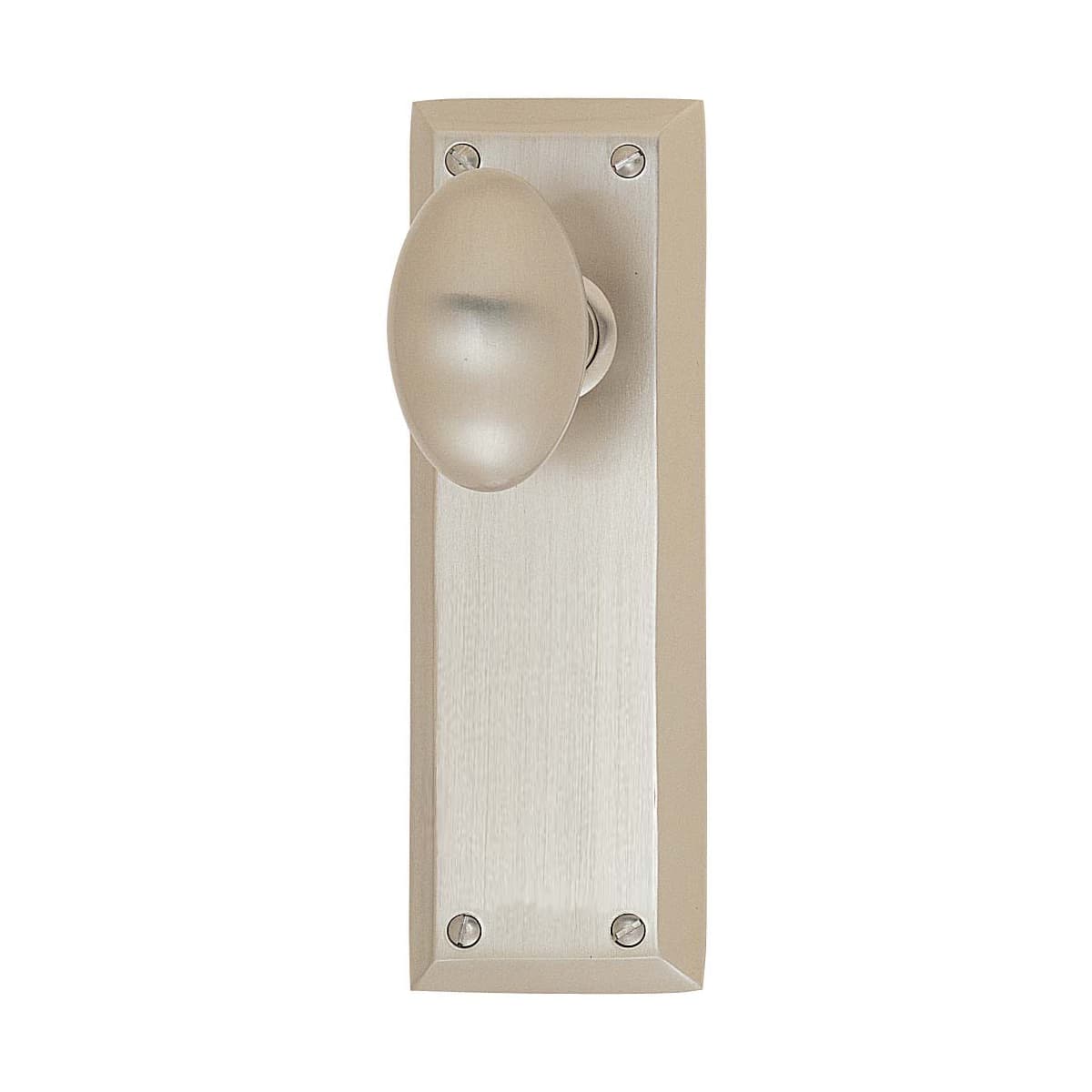 Emtek 7-1/8" Height Quincy Sideplate Classic Brass Dummy Set