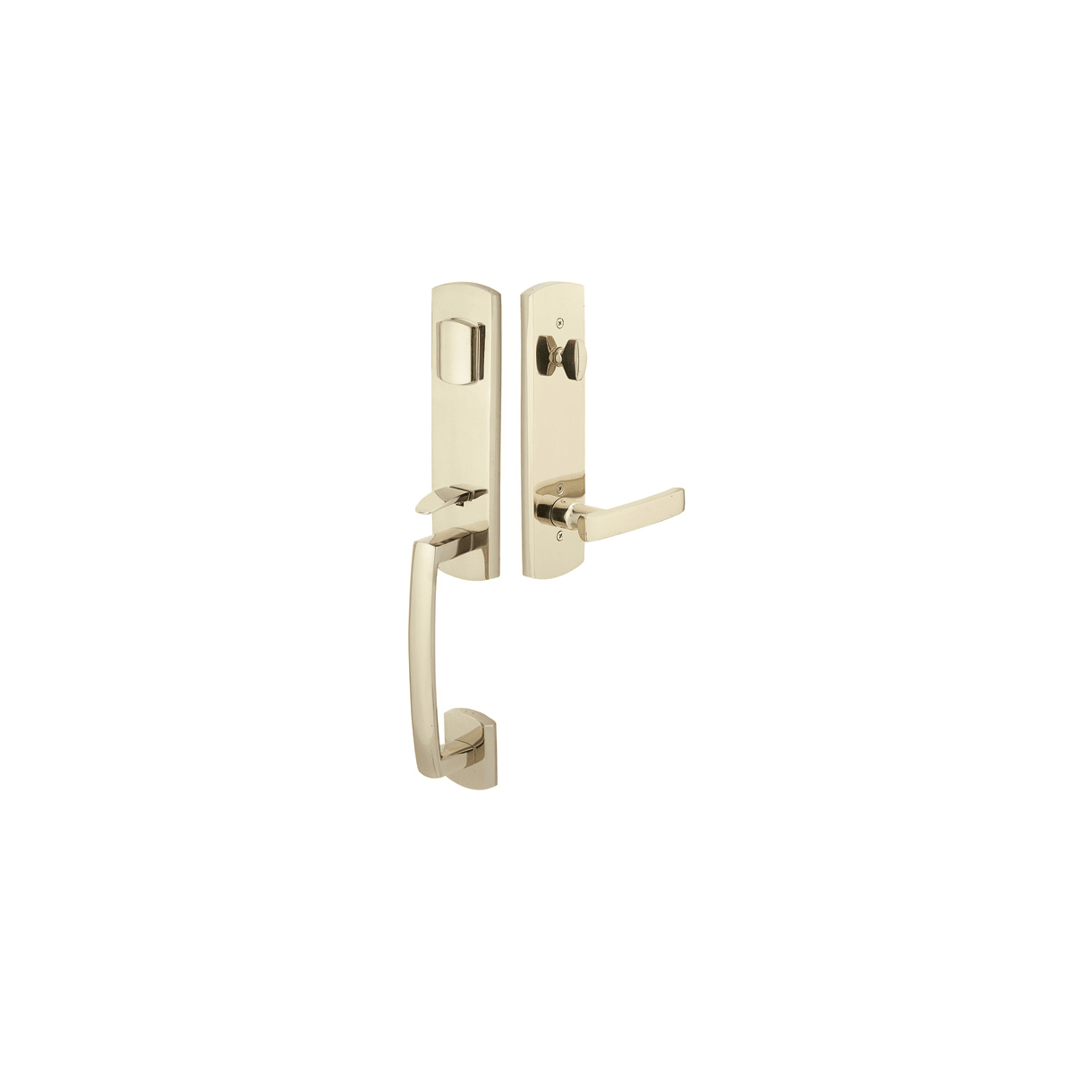 Emtek Logan Dummy Set Rustic Modern Bronze Handleset